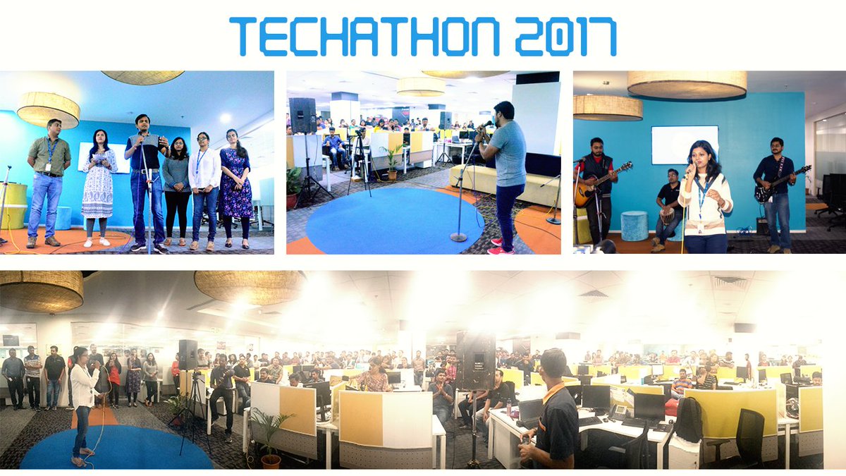 DSGS_India's tweet photo. We just struck the right cord by setting a perfect tone for the long night ahead #3DGS #Techathon2017 #InnovationforBusiness https://t.co/6VDHv0tWBJ