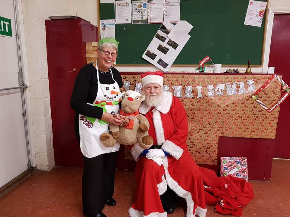 We had great fun at our Christmas dinner this week, and a special visit from Father Christmas and Rudolph!