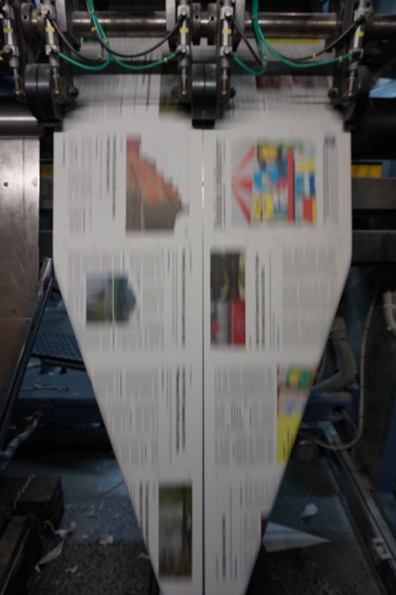 DublinInquirer's tweet photo. Thanks to our printers @Webprint_ie for these great photos of our latest issue in production! Its now with subscribers, and available at stockists around Dublin. Get yours at https://t.co/BgEq7FhNSg or https://t.co/dIYfjtVCx3 https://t.co/TfgxJ91gfq