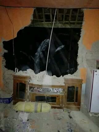 Kerusakan rumah warga di Pangandaran. 
Semoga warga korban di beri ketabahan &amp; sabar dalam cobaan ini.. Amin
#gempa