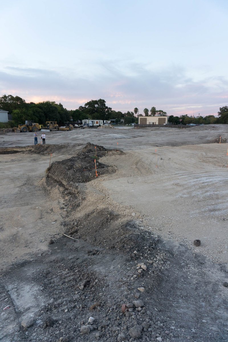 sariverfound's tweet photo. #fbf! Let's look back at exactly 1 year ago today. The park was just imagination. Now, petals are up, new trees are in place, and the education bldg. is waiting to be filled with students. 
We're so close to finishing, but so much to look forward to. 
#ConfluenceParkSA #SAparks https://t.co/TSinyo1TvN