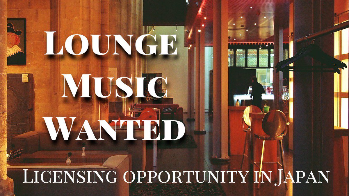 JapanMusicPromo's tweet photo. Licensing opportunity- Looking for #Lounge #music to be played in Japan. Your songs will be played in restaurants, cafes etc. in any commercial outlet in Japan. Non-exclusive agreements. Submit the form here https://t.co/Ywts1bxelW #MusicBusiness #musiclicensing #loungemusic #BGM https://t.co/XWnXLvIo7o