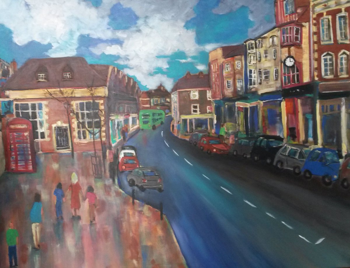 Glad to see my painting decorating a wall of @GriersonGallery during their Christmas event, no doubt it is going to be a nice surprise for someone this Christmas <a href="/SDC_newsdesk/">Sevenoaks District Council</a> <a href="/7OaksChronicle/">KentLive Sevenoaks</a>