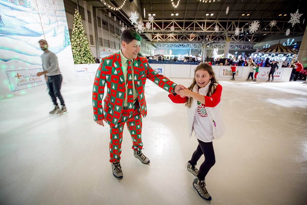 bejoieful's tweet photo. NOLA Christmas Fest will take place from December 21–31. It's great family fun including ice skating, Santa photos, and more. https://t.co/JdjZObPKZY https://t.co/vBTFKrXQG4