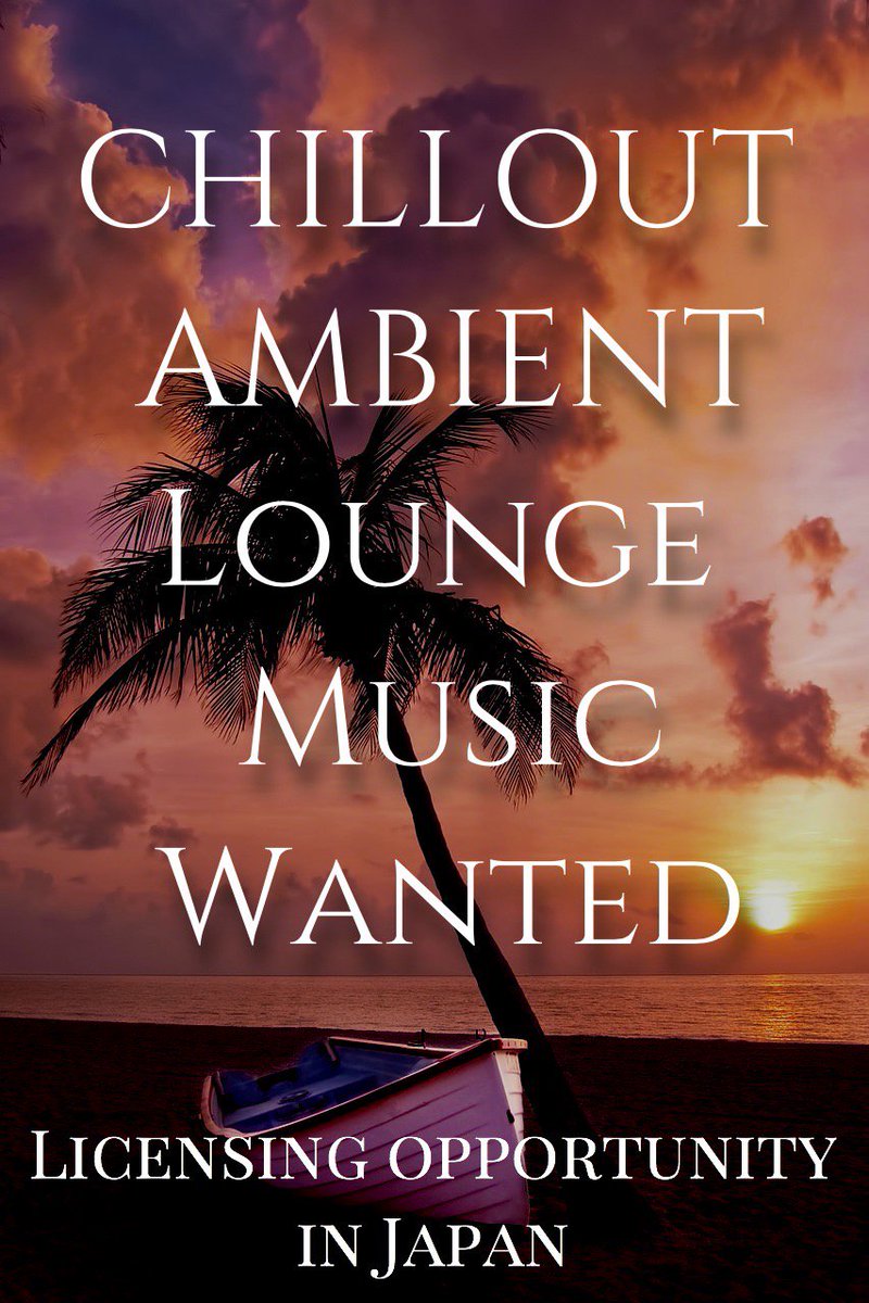 JapanMusicPromo's tweet photo. Licensing opportunity- Looking for #Chillout #ambient #Lounge #music to be played in #Japan Your songs will be played in restaurants, cafes etc. in any commercial outlet in Japan. Non-exclusive agreements. Submit the form here https://t.co/Ywts1bxelW #BGM #musicliencing https://t.co/Vxuz7ycFfD