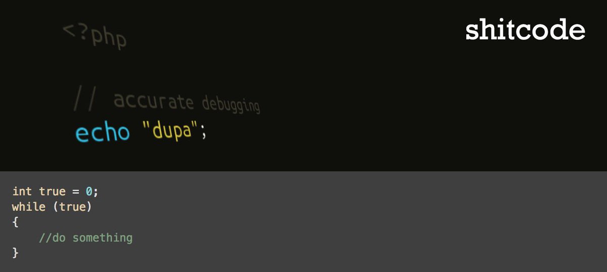sidesoftware's tweet image. Every developer has written $#!+code. 🤓 Happy Friday!
shitcode.net