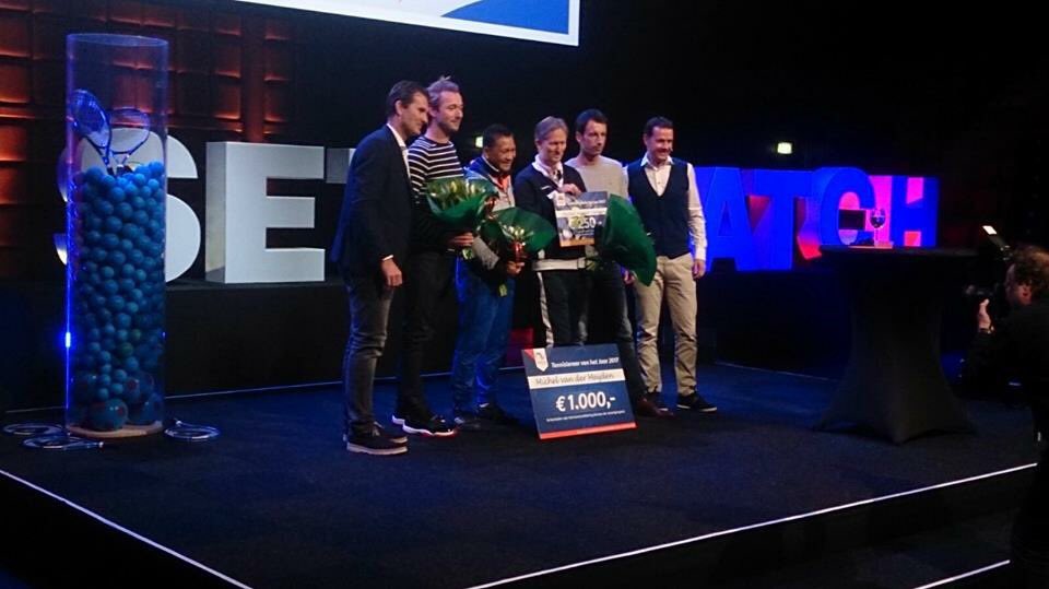 Van harte Michel van der Meijden met de titel "tennisleraar van het jaar 2017". Joss Waccary en Mike Vorstenbosch ook van harte met jullie nominatie. Mooi werk van allen!