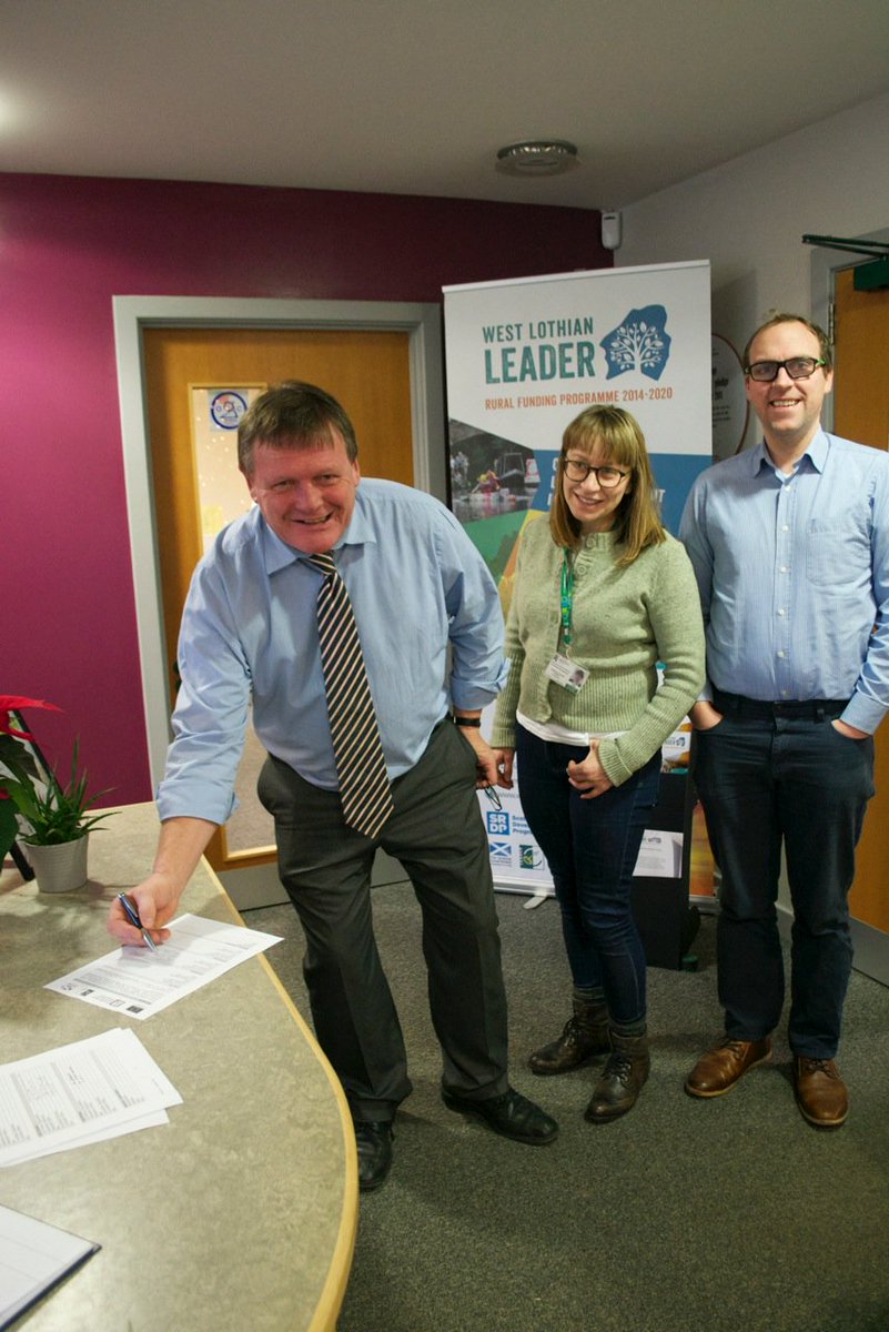 SRUCStudy's tweet photo. Representatives from SRUC and @WLothianLeader signed a partnership this morning to co-fund a project spanning the whole of John Muir Way. The project aim is to increase the use of JMW. @TyneEskLeader @kvfleader @FvlLeader @AandILEADER @scotruralnet https://t.co/PXMCeJjOVM