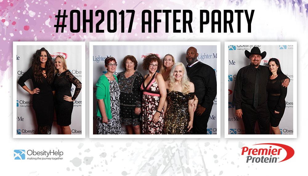 obesityhelp's tweet photo. You’re going to love the #OH2017 Red Carpet & After Party photos! A big thank you goes to Platinum Sponsor @PremierProtein for sponsoring the Red Carpet, After Party, the Protein Drink Bar, & scholarship tickets! #wls https://t.co/xLUvRB1bjn https://t.co/g6bHpLNMn8