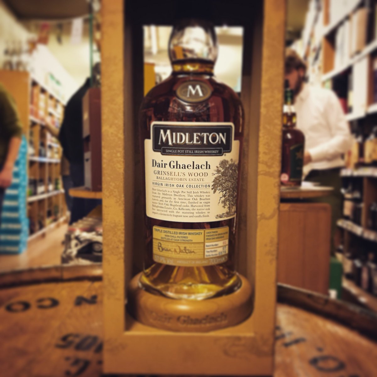 New Irish Whiskey alert! The #Midleton Dair Ghaelach - the first whiskey finished in virgin native Irish Oak! #whiskey #irishwhiskey #rare #veryrare