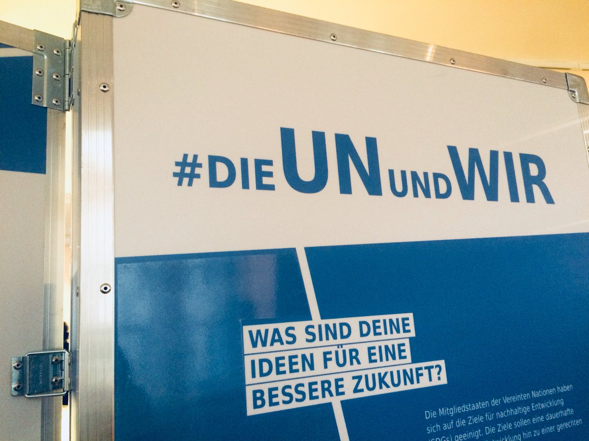 #DieUNundWIR - heute gehts los: neue Zugänge zu den UN entdecken in der interaktiven und partizipativen Wanderausstellung der@dgvn, gestaltet mit uns <a href="/museeon/">@museeon</a> . Entdecke die UN in Dir.