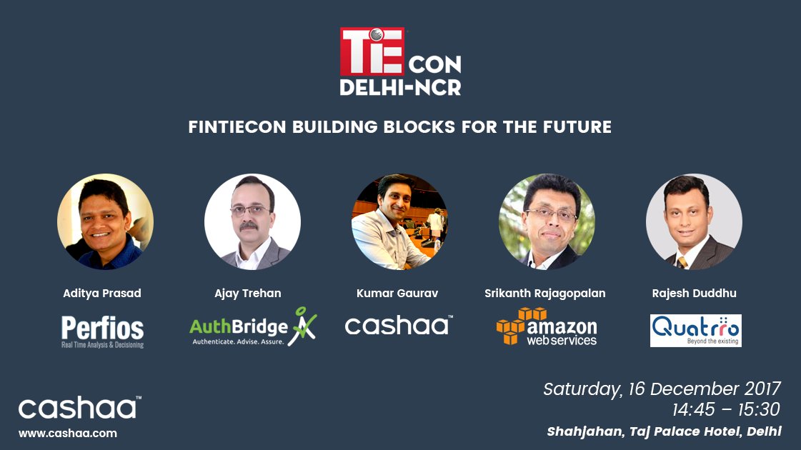 yourCashaa's tweet photo. Tomorrow: @kgauravITC will speak at #TiEcon #Delhi in a panel on how #blockchain technology can enable a better future: https://t.co/zxwVhjAsE1 Let us know if you want to meet him in Delhi until 19th December! #CAS #Level39 @auxesisgroup @auxledger @BlockchainLabIN #cashaa2moon https://t.co/Vqxstq1duM