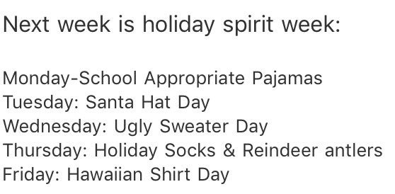 Morgan Smolen (@hprhs_morgan) on Twitter photo Holiday Spirit Week ๐๐ Let's see our Christmas spirit Wildcats!! #christmas #spiritweek #fun #uglysweaters <a href="/HPRwildcats/">High Point Regional High School</a> <a href="/HPRHSCouncil/">HP Student Council</a> Holiday Spirit Week ๐๐ Let's see our Christmas spirit Wildcats!! #christmas #spiritweek #fun #uglysweaters <a href="/HPRwildcats/">High Point Regional High School</a> <a href="/HPRHSCouncil/">HP Student Council</a>