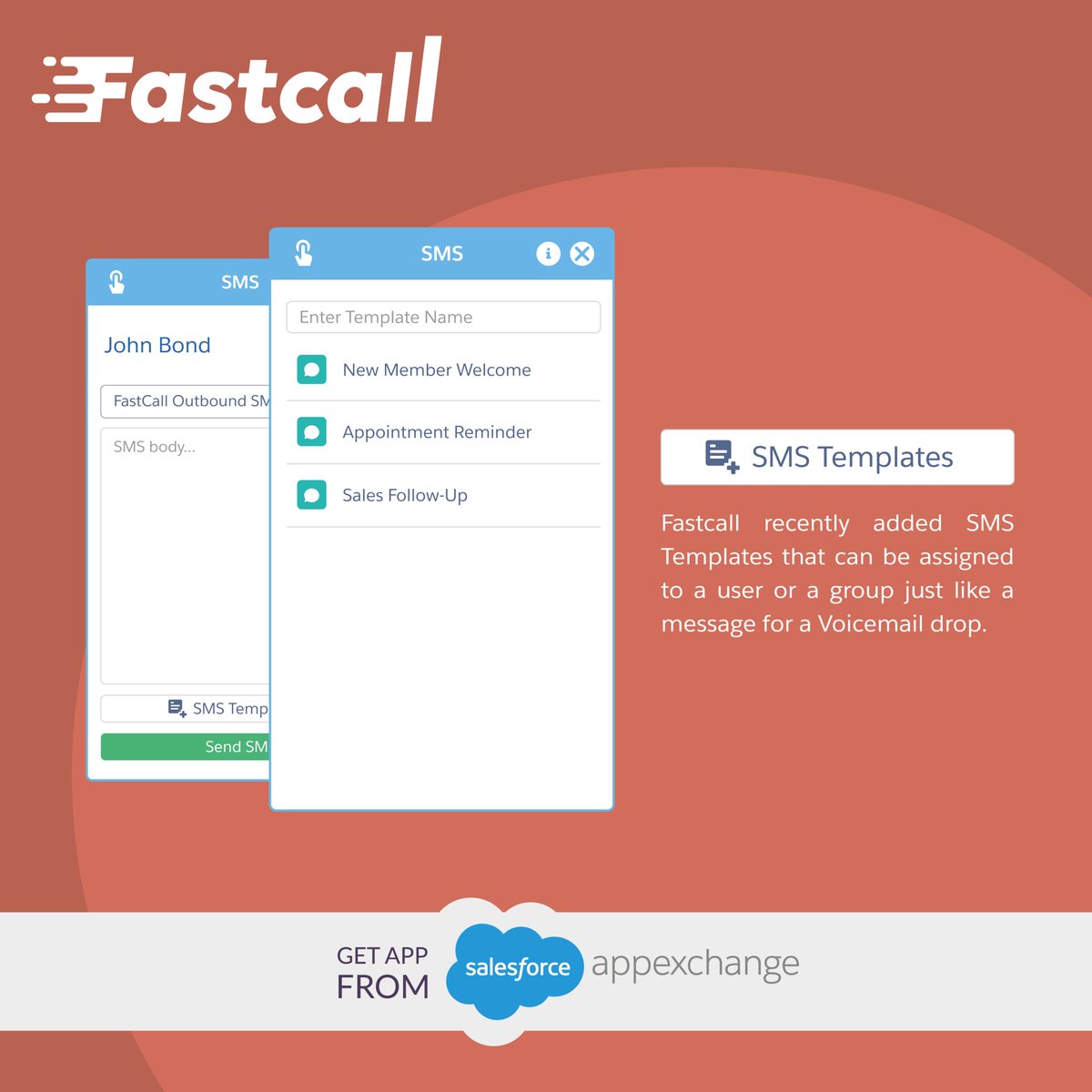 fastcall411's tweet image. #Fastcall recently added  💬 💬 #SMSTemplates that can be assigned to a user or a group just like a message for a #VoicemailDrop.
#Fastcall 
#FastTools 
#EasyTools 💪🏼
-
📢 Download now from the AppExchange
goo.gl/kK6ydE 
-
Learn more: fastcall.com  💻