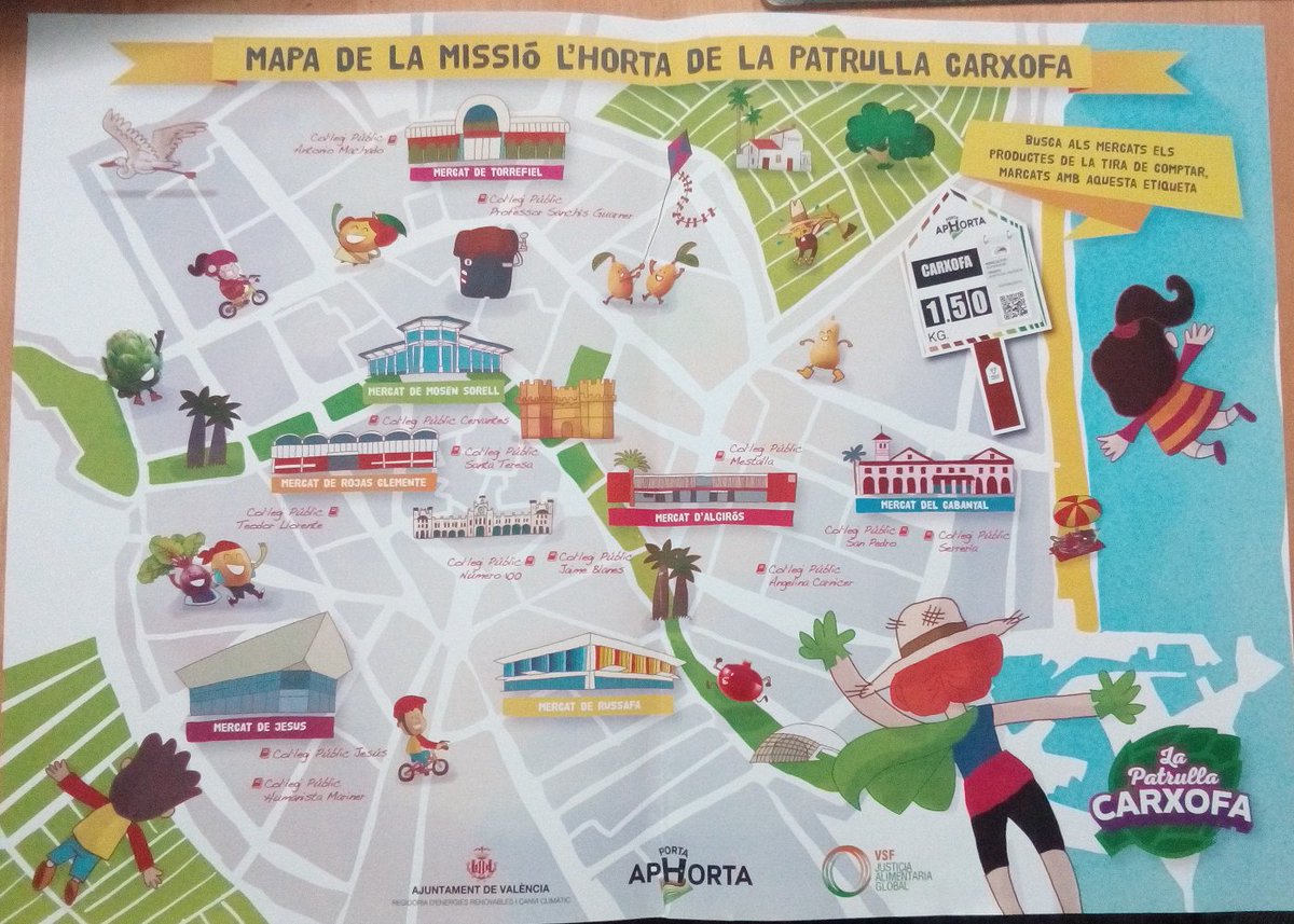 Llega ‘La Patrulla Carxofa’ para promover pautas de alimentación saludable en el alumnado a través del juego y la imaginación vsf.org.es/actualidad/lle…