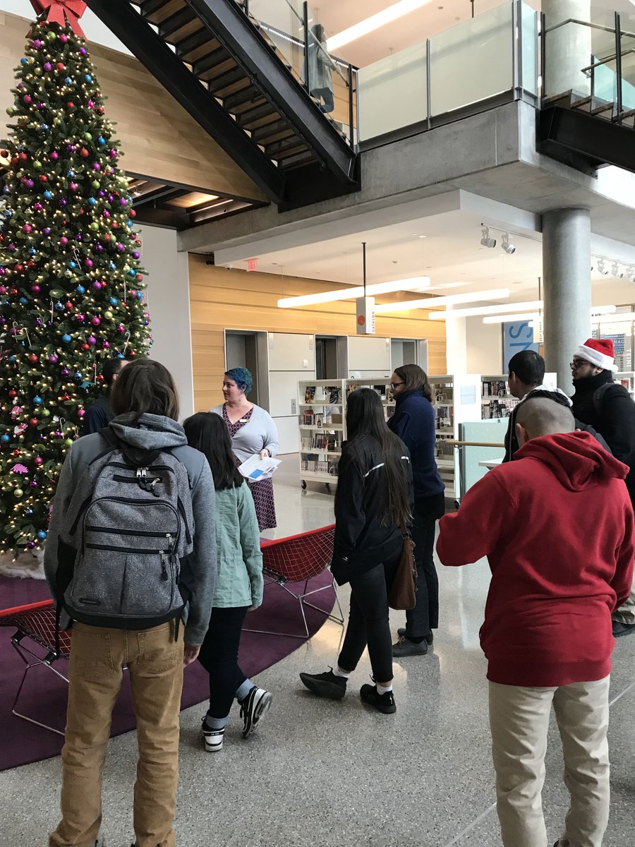 ProjectSEARCHtx's tweet photo. Wow! This new @AustinPublicLib is amazing! Fantastic resources for these #ProjectSEARCH interns to utilize as young adults. Exploring their community this week opened their eyes to all the great resources Austin has to offer. https://t.co/g5MMWuxN0K