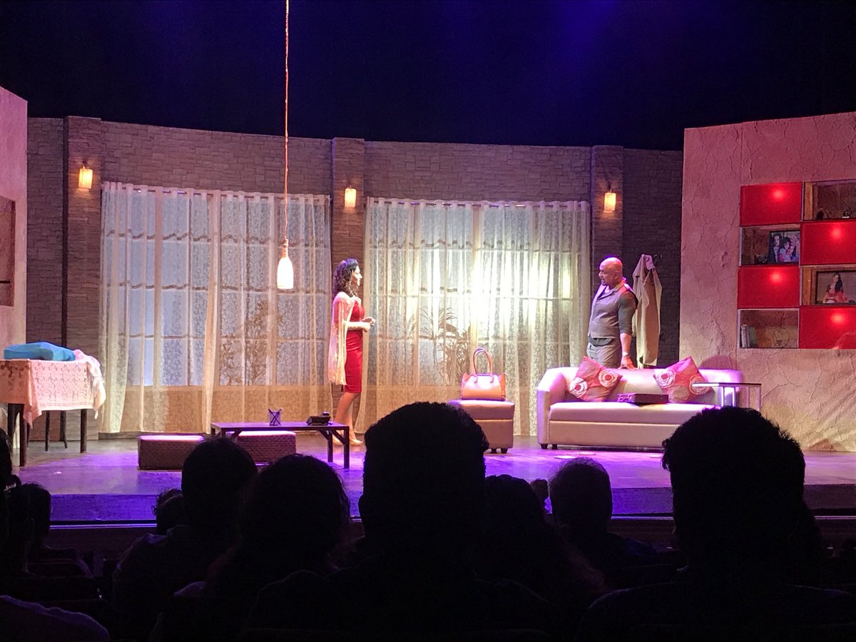 Agpworld's tweet photo. Introducing @ManjariFadnis for her first ever theatre performance as Rhea in #DoubleDealReloaded at #AgpWorldSpotlight! https://t.co/fJaVCuCVuN