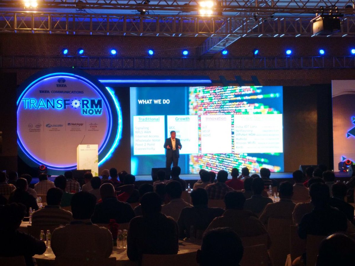 Who out there is enjoying #TataCommsWeConnect - #Hyderabad edition? Samith Ravindran on stage 🙌🏼🙌🏼🙌🏼