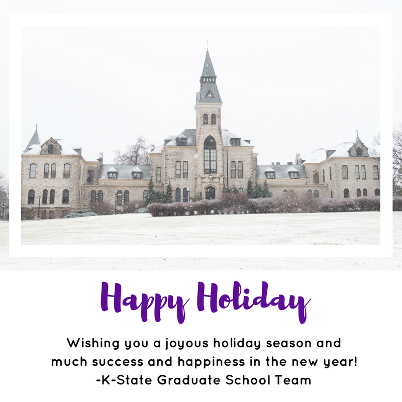 KSUGradSchool's tweet photo. Happy Holidays to all @KState graduate students, faculty, staff and alumni! 💜💜 https://t.co/i5KryMsaXn