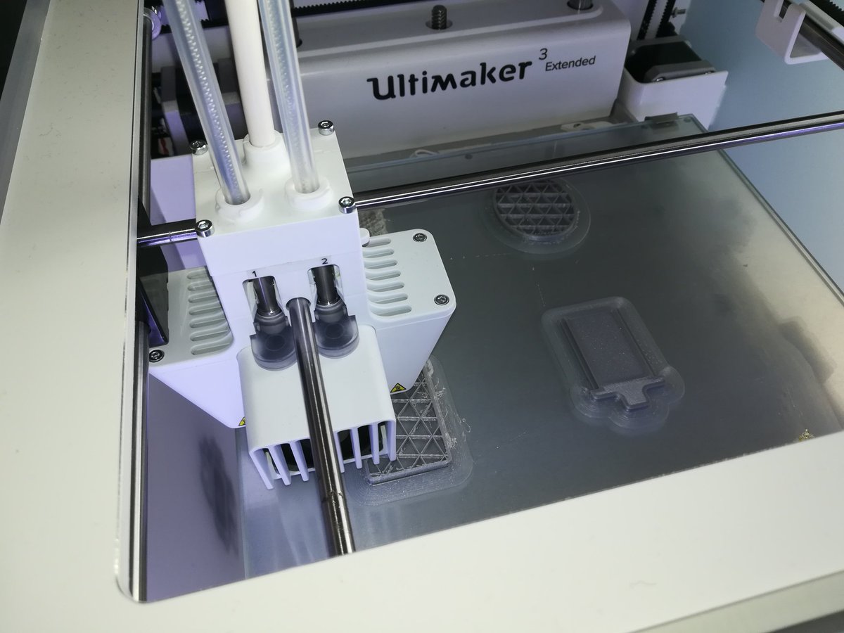 GameAbleLdn's tweet photo. Busy printing some prototypes at #enablemakeathon with @UltimakerCREATE! https://t.co/AkKpRH0WGa