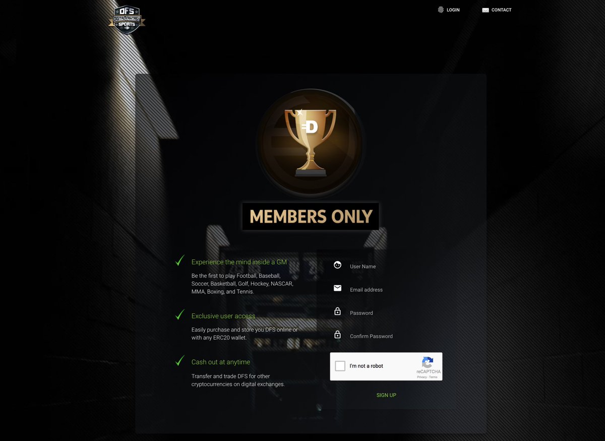 magatrumpsarmy's tweet image. The new era of #FantasySports is here. We have launched our online $DFS wallet. Retweet and sign up @ digitalfantasysports.com/membersonly &amp;amp; receive a 150 $DFS bonus. Ends 12/21 #erc20 #cryptosports #DFS