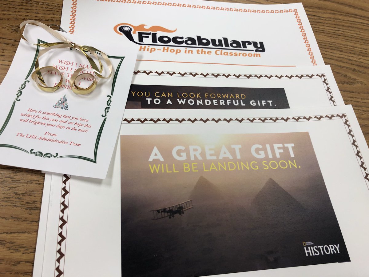 historydowns's tweet photo. Thank you @LHSPrin_WJCC @MianiD for the awesome gift! @Flocabulary @NatGeoEducation https://t.co/qoo0Bg55l0