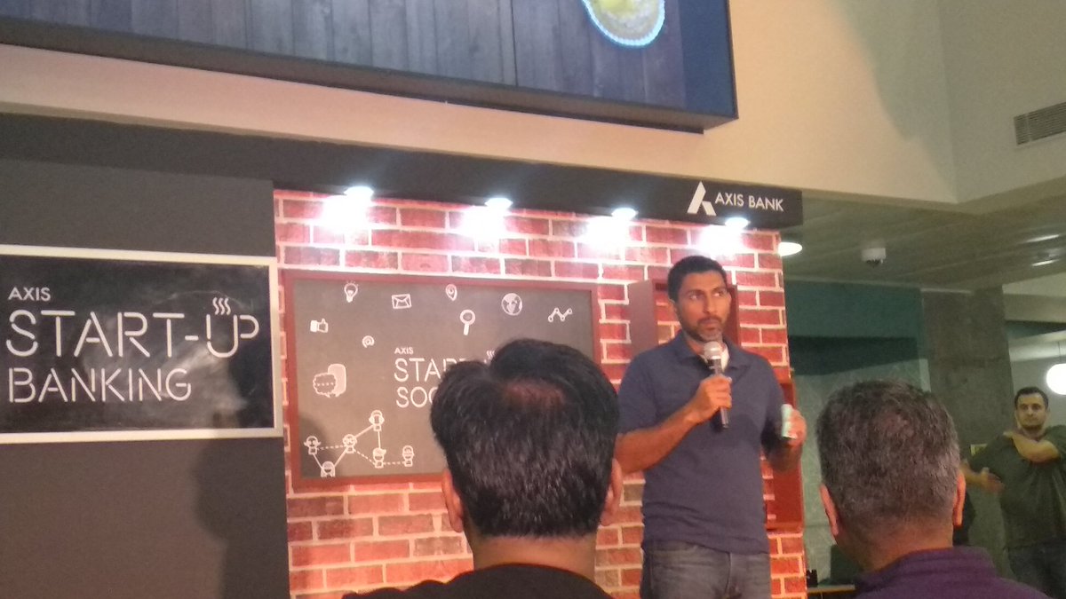 v_nayk's tweet photo. Amit from Divert which is from Silicon Valley is on stage to share his experiences in start-up world! #AxisStartupSocial #WeWorkBLR #WeWorkIndia #wework https://t.co/MJKf2PM3dS
