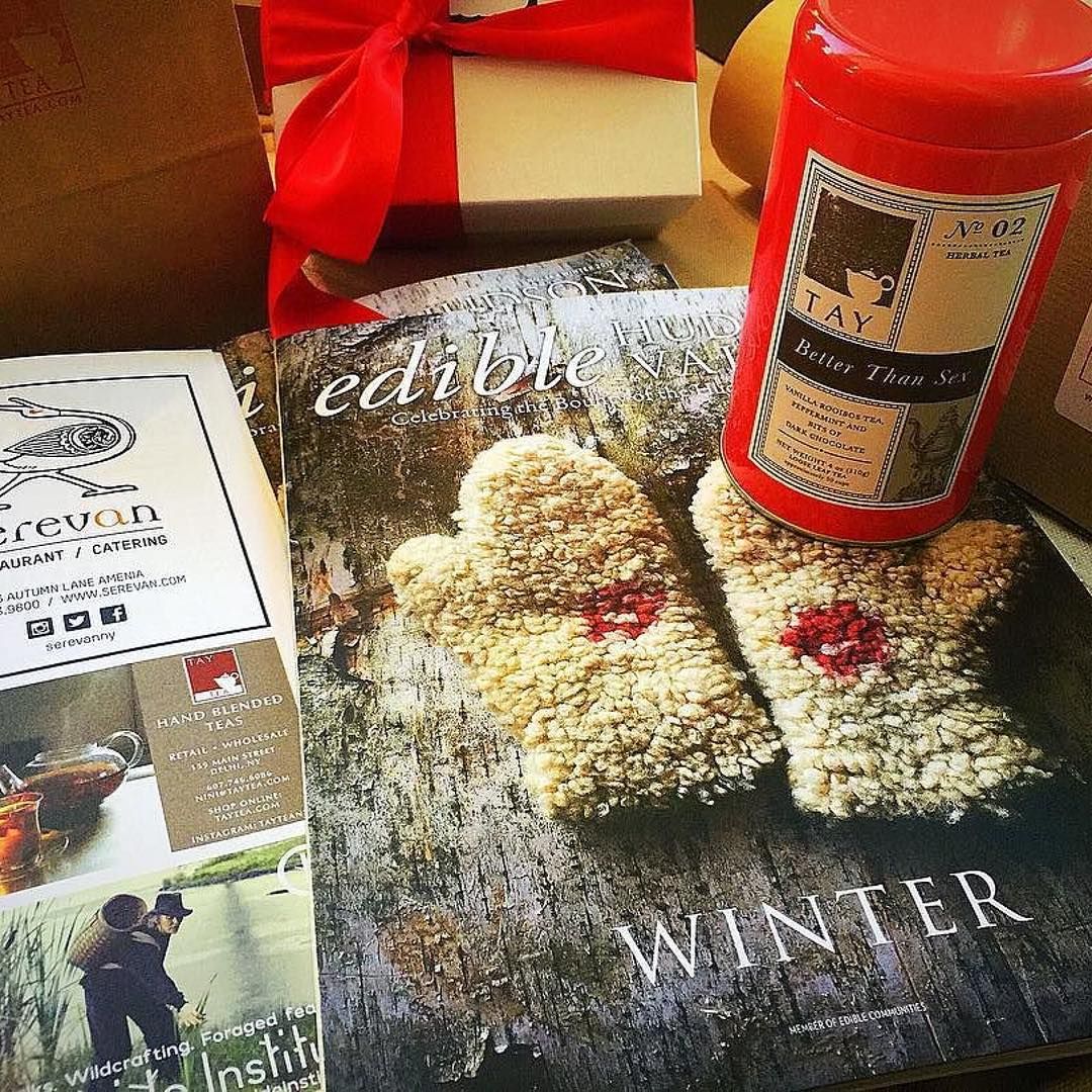 The Edible Hudson Valley Winter Issue is here waiting for you along with your cuppa hot tea ☕️ #EHVgrams 📷 <a href="/TayTeaNY/">Tay Tea</a>