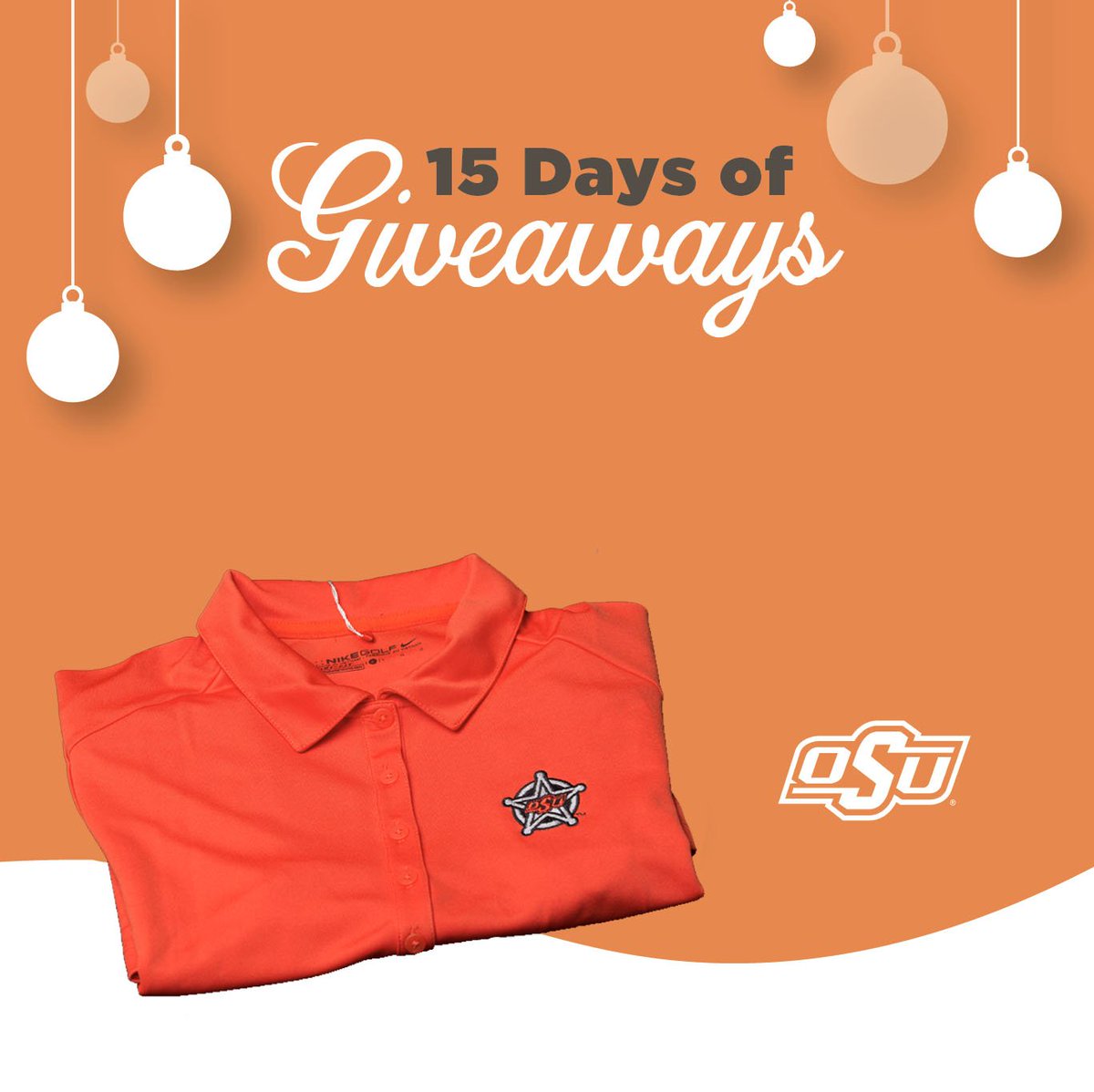 OSUGear's tweet image. It's the last day of #SpreadCheer!!! RT &amp;amp; Like for a chance to win this @nike women's polo from @Academy. bit.ly/2zeQBgO #GoPokes #15DaysOfGiveAways
