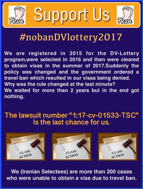 arash02's tweet photo. #SCOTUS , all appeal courts so far confirmed that #MuslemBan is unlawful and still u wanna meet it in next 4-5 months? We thought it is urgent situation.
@adctweets @OmarJadwat @JB_Cox @AtghIgov @YolandaCRondon @Scotus 
#NoBanDvLottery2017 https://t.co/Hg8a4Wtino