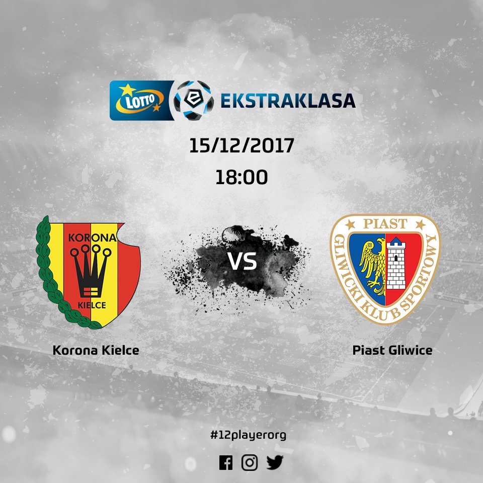 12PLAYERorg's tweet photo. Dwa ostatnie mecze rozegrane w Kielcach zakończyło się remisami 1:1. @Korona_Kielce od trzech spotkań pozostaje bez zwycięstwa, zaś @PiastGliwiceSA po raz ostatni wygrał na wyjeździe pod koniec sierpnia w Białymstoku. Kto udanie zakończy ten rok ? #KORPIA https://t.co/GfeOgeu0Vk
