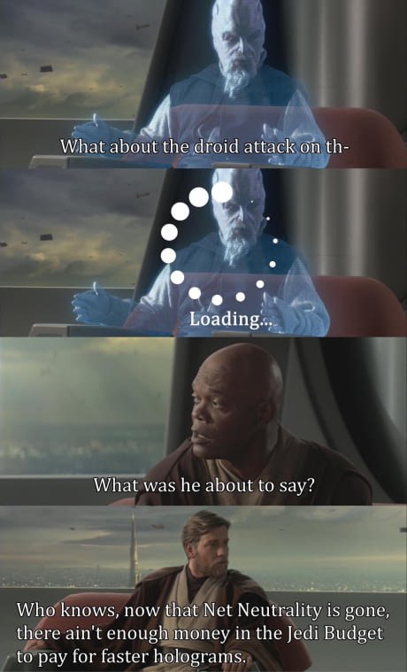 #NetNeutrality affects everyone, but will be especially unfair to small businesses and people in rural areas, and the monopoly in the ISP provider business doesn't help. THREAD 1 #Jedi #RebelScum #thelastjedi #Porg #MTFBWY #FridayFeeling #TheResistance #CallToAction