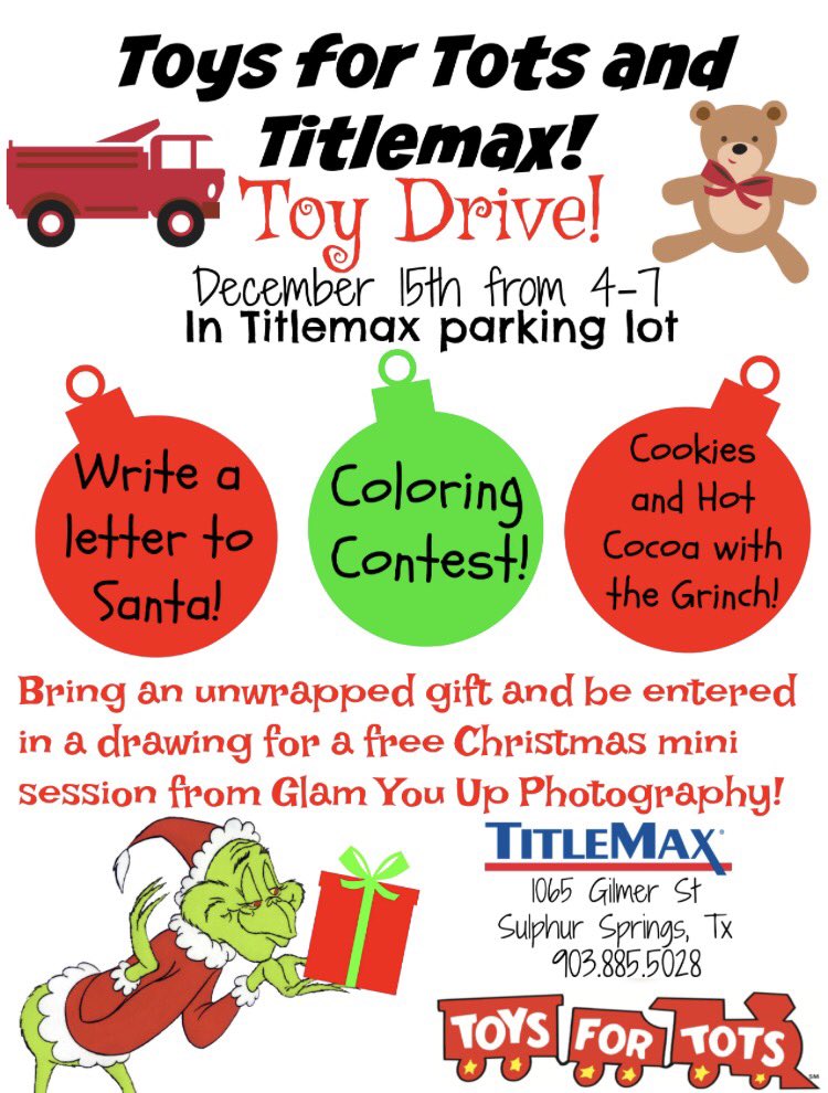 JessicaGreen_90's tweet photo. Ready for our Toy Drive tonight!! The Grinch is ready for a fun event too!!❤️💚 @martin_kry @brandonw1a https://t.co/HKQqW1bsFR
