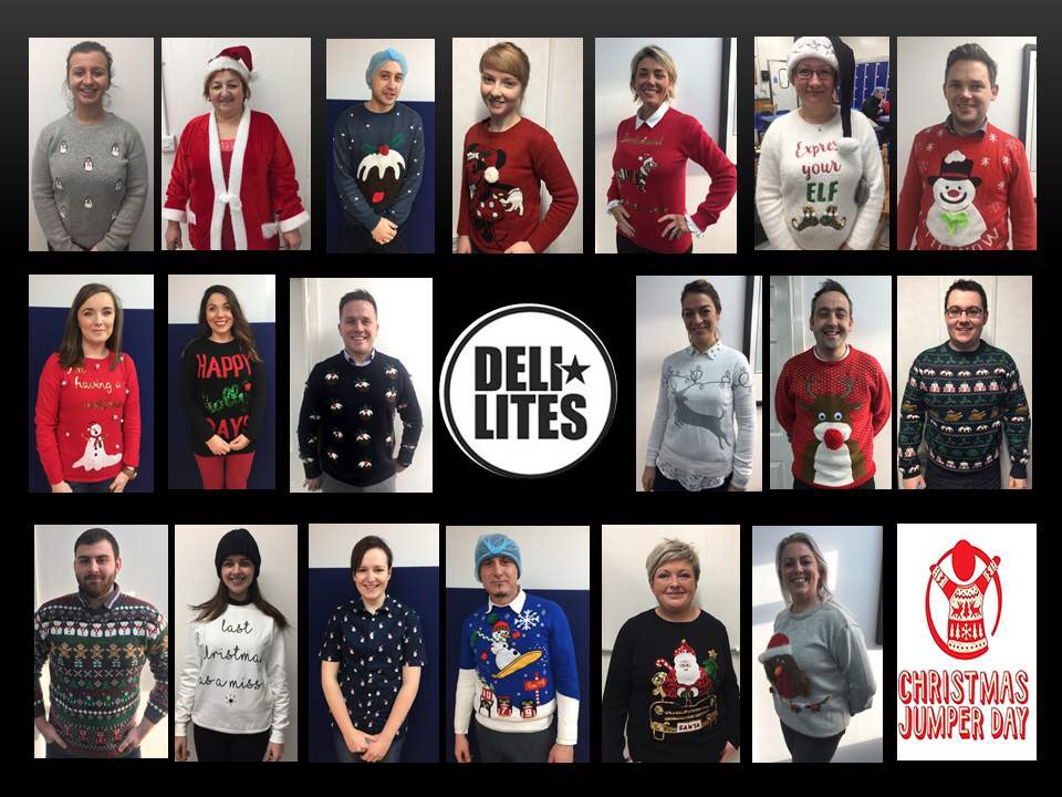 DeliLitesirl's tweet photo. Feeling super festive in the DeliLites office today for our annual Christmas Jumper Day and coffee morning in aid of Save the Children 🎄🎅🏻 #ChristmasJumperDay #FeelingFestive #TeamDeliLites https://t.co/KvwD8Sdflb