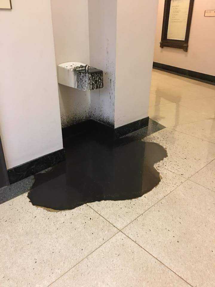 safe_climate's tweet image. Trump&apos;s EPA is turning metaphor into reality... Sewage explodes out of a water fountain outside top EPA official&apos;s office. @SavetheUSEPA @ungaggedEPA