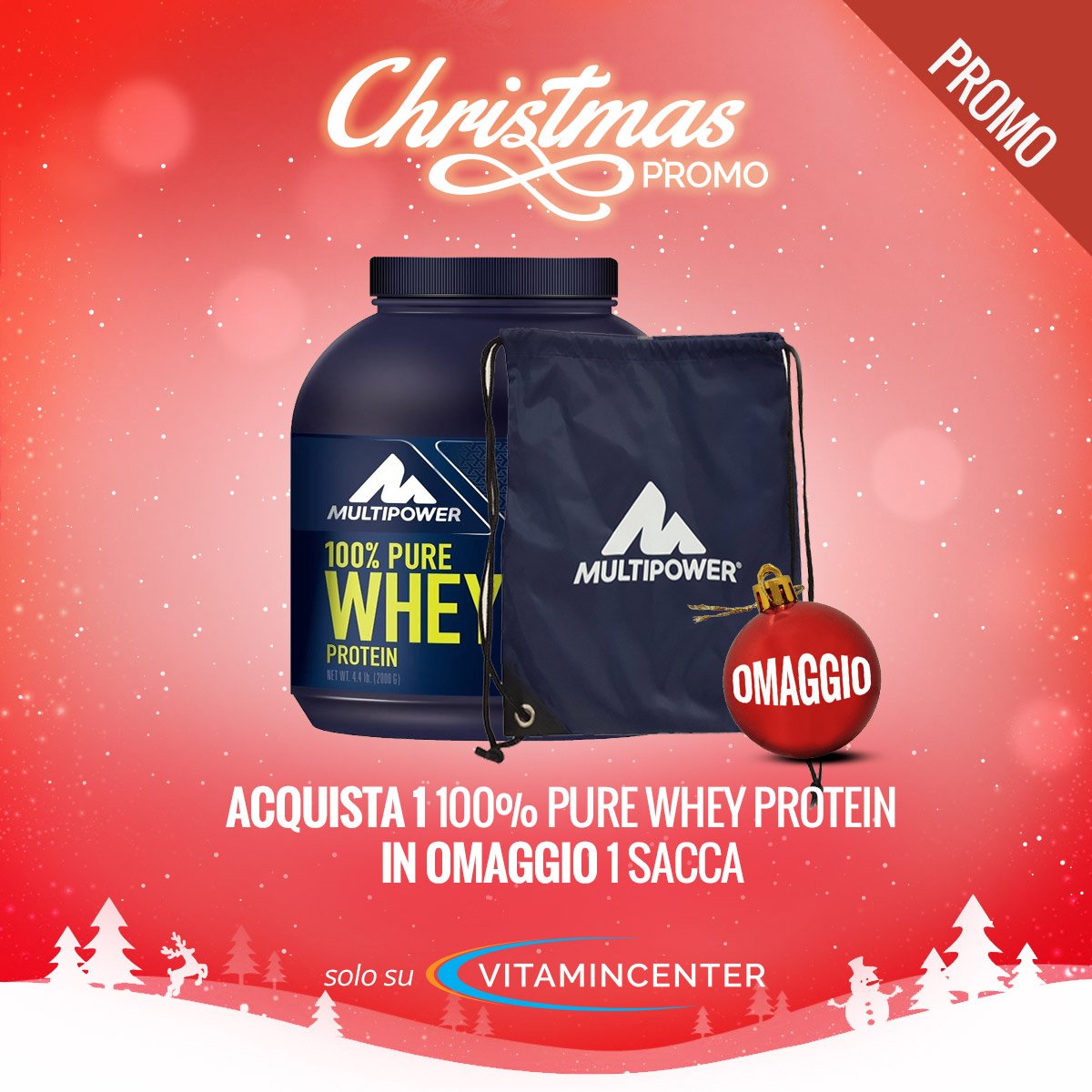 VitaminCenterIT's tweet photo. #CHRISTMASPROMO #VITAMINCENTER - #MULTIPOWER*
Acquista un 100% Pure Whey Protein 2 Kg => 1 Sacca MultiPower IN OMAGGIO 
https://t.co/wKP0A7boLx
*Promo valida fino ad esaurimento scorte https://t.co/YteFDTzn9C