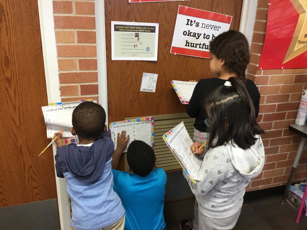 nullfirstie's tweet photo. Having a blast writing this morning! Gingerbread write the room! #Rockets512 #gingerbreadunit @Strathman_SMSD https://t.co/RAGY2GdU0n