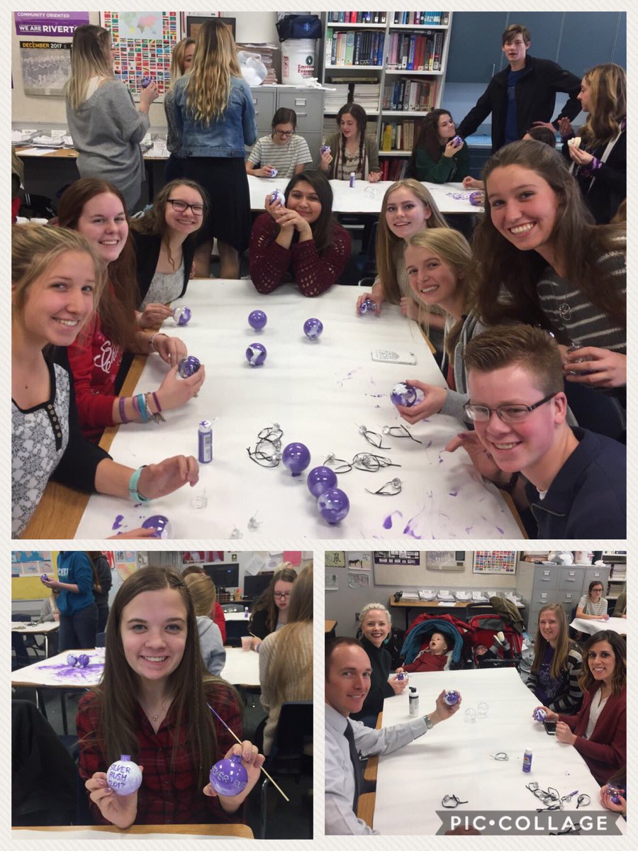 RKC making SilverRush ornaments. 💜 <a href="/SilverRushRHS/">Silver Rush 2017</a> <a href="/superfan_rhs/">RHS Superfan</a>