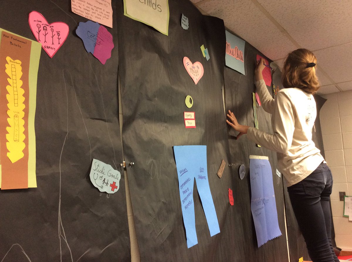 jbraskich103's tweet photo. @KeklaMagoon Students create life sized "Rock and the River" character analysis! @engage103 https://t.co/iDUHvWDSF1