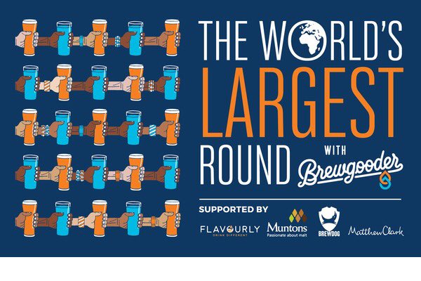 So proud to have these guys as pals. Such a great idea by @BrewGoodr its Christmas, please help if you can. #WorldsLargestRound #beer4water

brewgooder.com/worlds-largest…