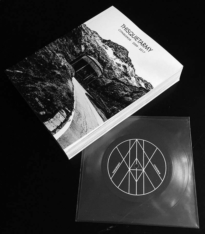 "Thisquietarmy - Conqueror: 2009-2017" Book + 7" flexi is official out in Canada. If you haven't gotten it yet, here's a list of links for Europe, USA &amp; Canada distributors/stores: thisquietarmy.com/conqueror/