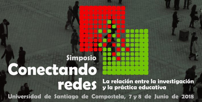 MariaDomingo's tweet photo. Simposio "Conectando Redes: Relación entre Investigación y Práctica Educativa" Universidad de SANTIAGO, 7-8 JUNIO 2018 https://t.co/NeCvwHURJz Límite para enviar Comunicaciones 15 FEBRERO @reunidinv #RILME @EsbrinaRecerca @jmsanchog @raquelmp12 @pabloriverabcn @judith_Arrazola https://t.co/N3phBSEDzI