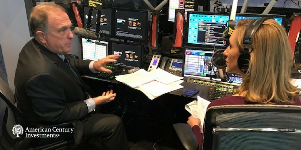 AmericanCentury's tweet photo. With #2018 just around the corner, what’s in store for #CoreBond #funds? CPM Rich Taylor shares his thoughts with @pimmfox and @lisaabramowicz1 on @BloombergRadio. #economy #investments #MuniBonds https://t.co/BPH2NGj2GK. https://t.co/s0hUEbhmYu
