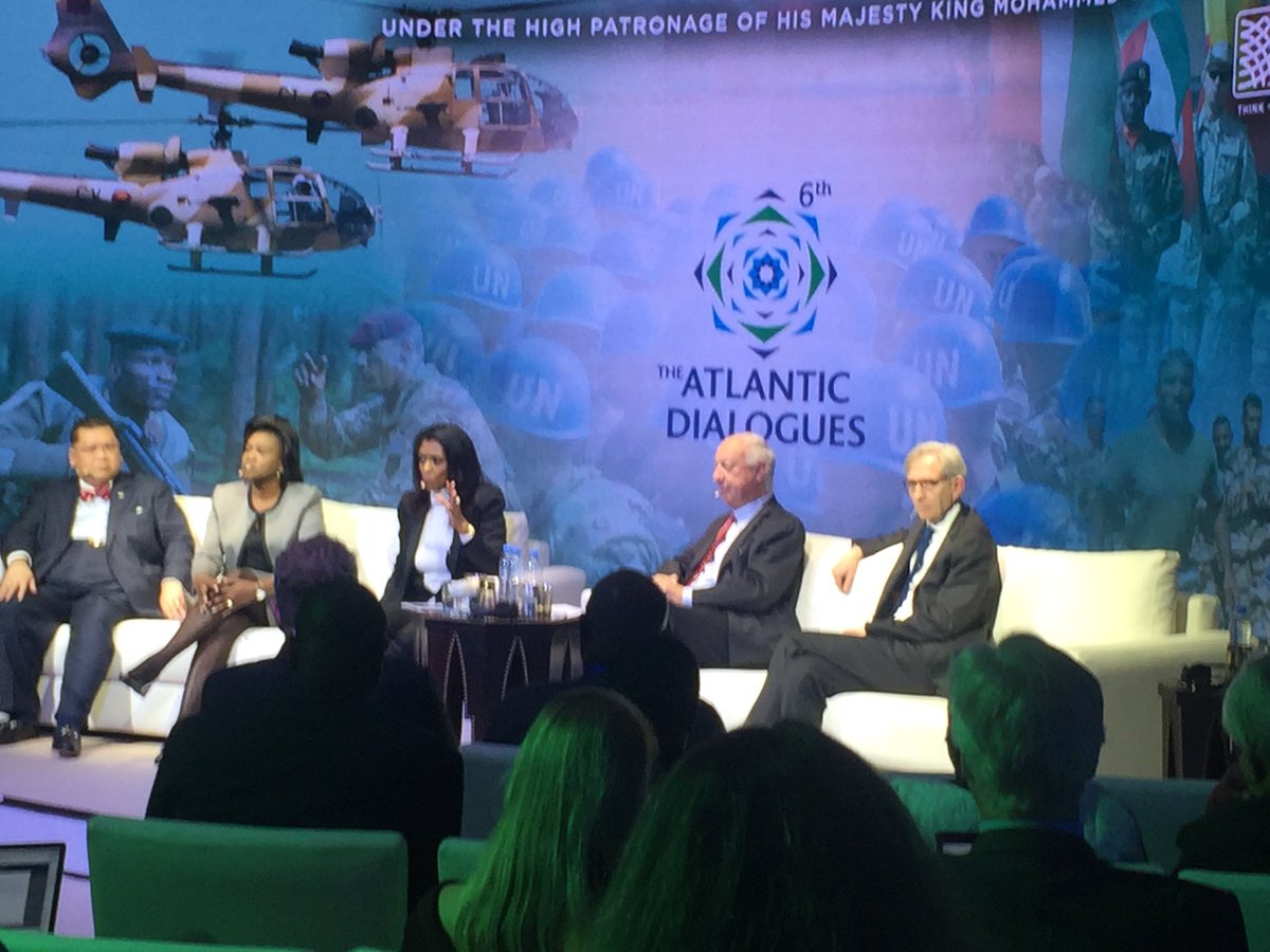 le1officiel's tweet photo. .@Atl_Dialogues #Day3 : @TheZeinabBadawi #Michel_Duclos @minutorizzo @MichelleNdiaye1 @peterpham analysing Lessons from foreign military interventions in #Africa #Africa_in_The_Atlantic #Time_For_Action @OCPPolicyCenter @ocpgroup @actualmontaigne @atlantic https://t.co/BXWHQ3MQ29