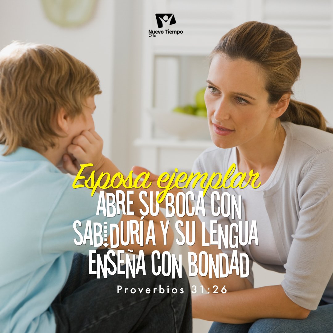 ntchile's tweet photo. ¡No solo es importante ser una esposa ejemplar, si no también una mamá ejemplar para tus hijos! 👨‍👩‍👧‍👦
Pídele al Señor que derrame sabiduría para criar a tus hijos y ser también el pilar en tu familia con la dirección de Dios 🙏😇💁‍♀
#ComparteNT https://t.co/FDj9thAMF7