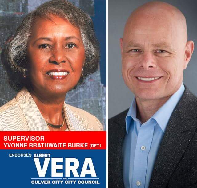 AlbertVeraJr's tweet image. LA County Supervisor Yvonne Brathwaite Burke (Ret.) endorses Albert Vera for #CulverCity Council!