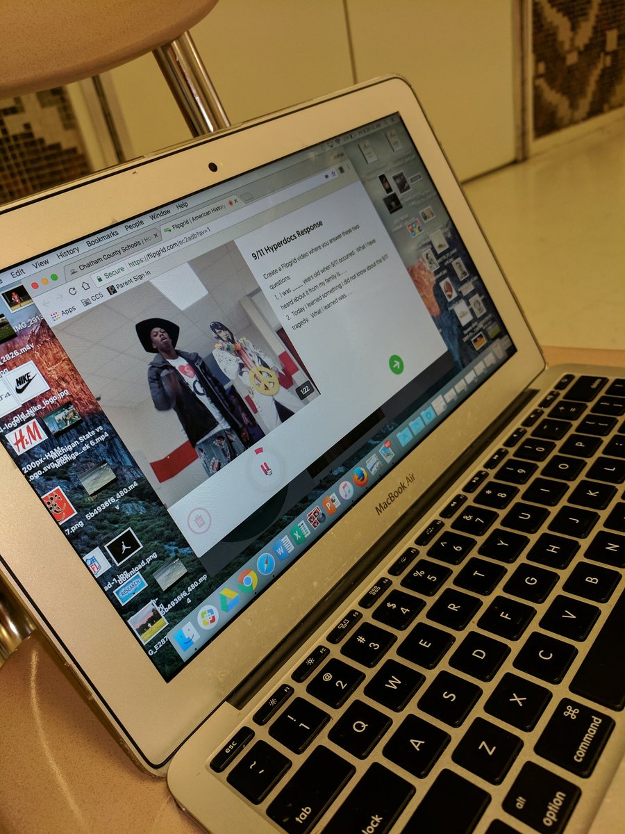 kinghistorycchs's tweet photo. 2/2 More #Sept11 @Flipgrid responses @ChathamCentral Such personal insight from SS, sharing family memories of tragedy and what we have learned from #hyperdocs #ccasis @delia_decourcy @mmeasamer https://t.co/nj6hExwnKL