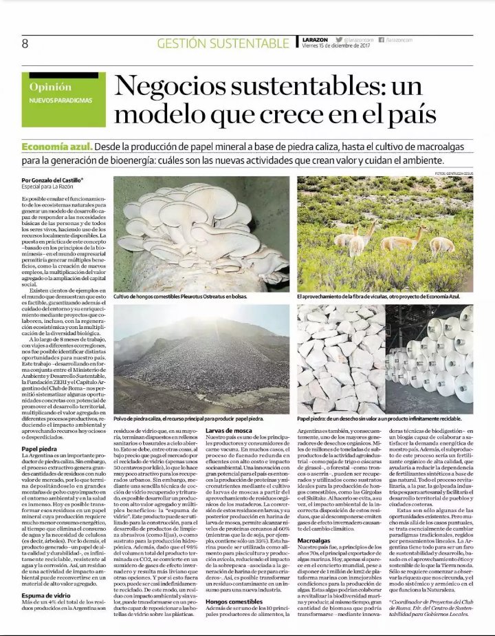 Godalot's tweet photo. Hoy en @LRSustentable del diario La Razon. Muchas gracias @RafaelOtegui por la invitación a participar. https://t.co/PYVq8bEXBK https://t.co/TzvnDUkaxR