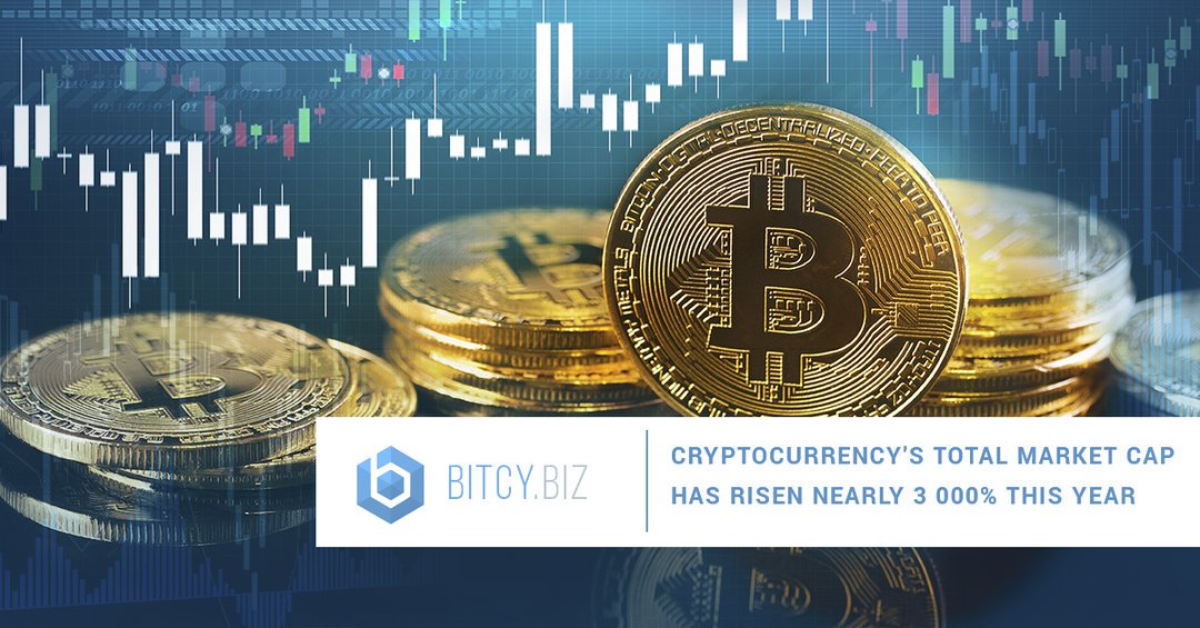 Cryptocurrency's Total Market Cap Has Risen Nearly 3 000% This Year
#bitcynews #bounty75 #bitcoin #BTG #bonus #money goo.gl/V1Ho3e