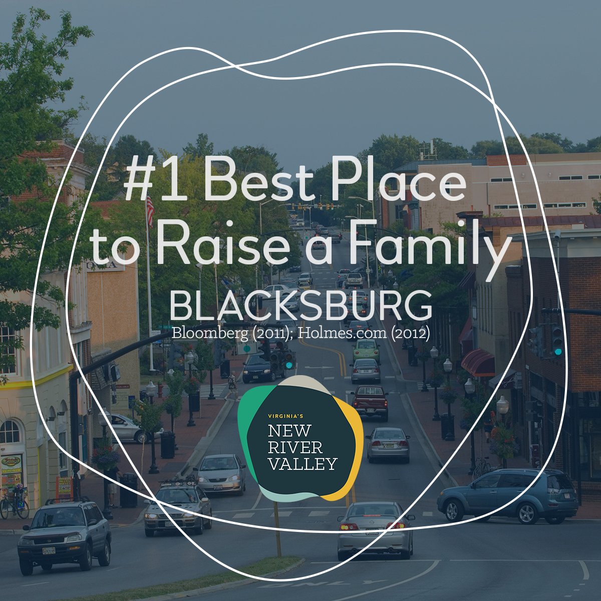 Virginia's New River Valley is an excellent place to live, in fact, Blacksburg (<a href="/montgomeryva/">Montgomery County, VA</a>) was ranked by multiple outlets as the #1 place to raise a family. The #NRV is also a top 10 place for young professionals (PEW), and the #7 most secure small metro (Farmers Insurance).